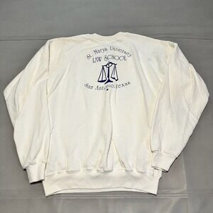 VTG St Mary University Law School Light White Sweater San‎ Antonio Texas USA-M